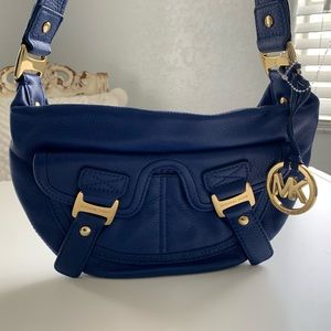 ❗️SOLD❗️Michael Kors Blue Pebbled Mini Hobo Bag